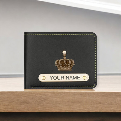 Navya Royal Art Men Casual, Formal, Evening/Party, Formal, Trendy Black Artificial Leather, Genuine Leather Wallet(5 Card Slots)