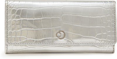 Caprese Women Casual Silver Artificial Leather Wallet(3 Card Slots)