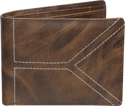 HENEDA Men Formal Brown Artificial Leather Wallet(5 Card Slots)
