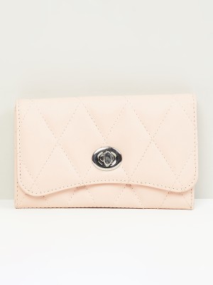 MAX Women Pink Artificial Leather Wallet(1 Card Slot)