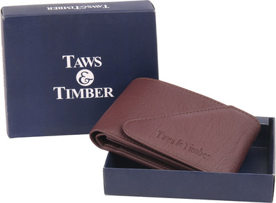 Taws & Timber Men Formal Brown Artificial Leather Wallet(4 Card Slots)