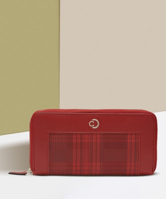 Caprese Women Casual Red Artificial Leather Wallet(3 Card Slots)