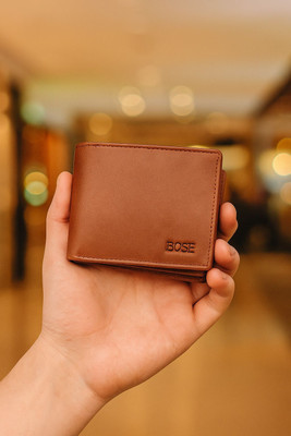BOSE INTERNATIONAL Men Trendy, Ethnic, Casual Brown Genuine Leather Wallet(7 Card Slots)