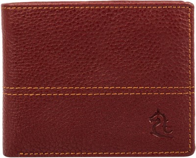 KARA Men Casual, Formal, Casual, Travel, Trendy Maroon Genuine Leather Wallet(7 Card Slots)