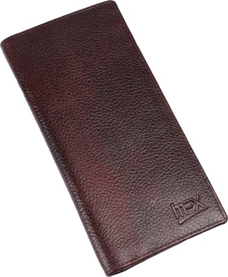 Imex International Men Travel Brown Genuine Leather Wallet(12 Card Slots)