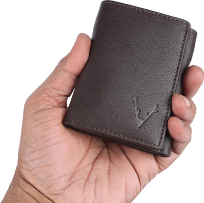 new emperor Men Casual, Formal Brown Genuine Leather Wallet(8 Card Slots)