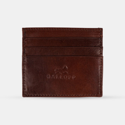 GALLOPP Men Formal, Casual Brown Genuine Leather Card Holder(3 Card Slots)