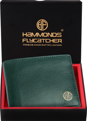 Hammonds Flycatcher Men Casual, Formal, Evening/Party, Travel, Trendy Green Genuine Leather Wallet(4 Card Slots)