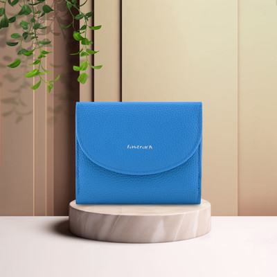 Fastrack Women Casual Blue Artificial Leather Wallet(2 Card Slots)