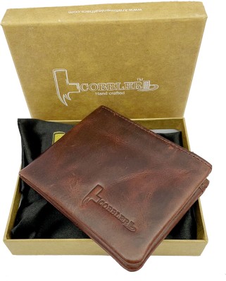 Cobbler Men Casual Maroon Genuine Leather Wallet(8 Card Slots)