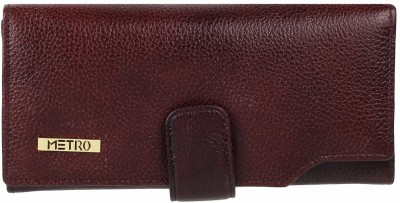 METRO Women Casual Brown Artificial Leather Wallet(3 Card Slots)