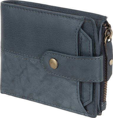 KRAVEN HUNT Men & Women Trendy, Casual, Ethnic, Formal Grey Genuine Leather Wallet(12 Card Slots)