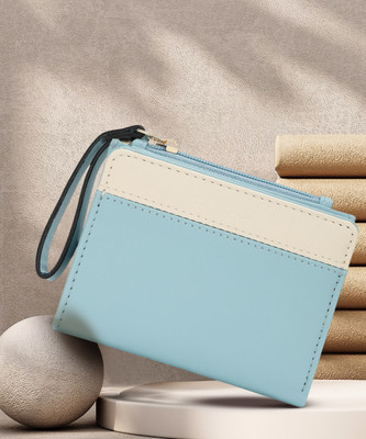 Fastrack Women Casual Blue Artificial Leather Wrist Wallet(1 Card Slot)