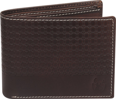 Spirra Men Casual, Formal, Travel, Evening/Party Brown Genuine Leather Wallet(3 Card Slots)