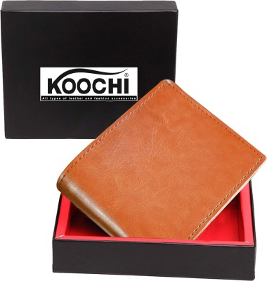 KOOCHI Men Casual Brown Artificial Leather Wallet(3 Card Slots)