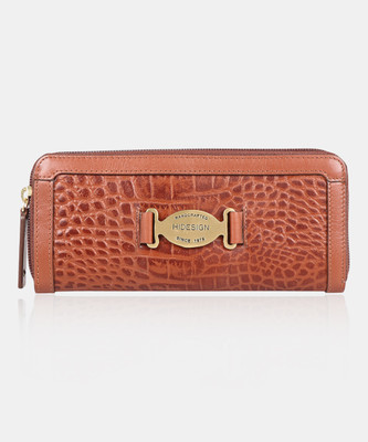 HIDESIGN Women Casual Tan Genuine Leather Wallet(2 Card Slots)