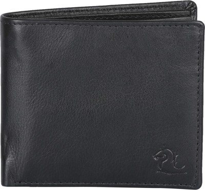 KARA Men Casual, Formal, Casual, Travel, Trendy Black Genuine Leather Wallet(8 Card Slots)