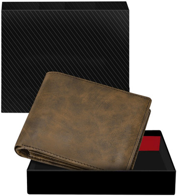 KAVRIXA Men Casual, Evening/Party, Formal Brown Artificial Leather Wallet(11 Card Slots)