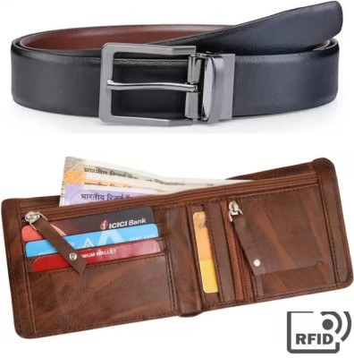 Alton Men Formal, Trendy, Evening/Party Brown Genuine Leather Wallet(10 Card Slots)