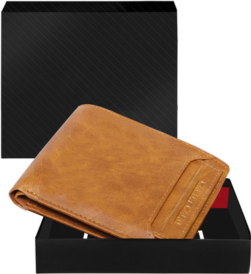PARTH ENTERPRISE Men Casual, Evening/Party, Formal Orange Artificial Leather Wallet(7 Card Slots)