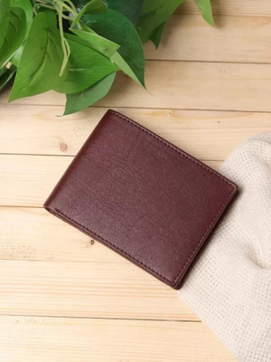 Nice Purse Men Brown Artificial Leather Wallet(3 Card Slots)