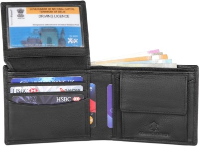 ree cope Men Evening/Party, Casual, Formal, Travel, Trendy Black Genuine Leather Wallet(8 Card Slots)