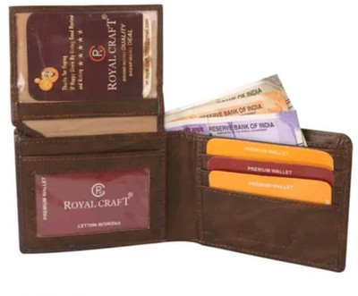 Classic World Men Brown Artificial Leather Wallet(10 Card Slots)