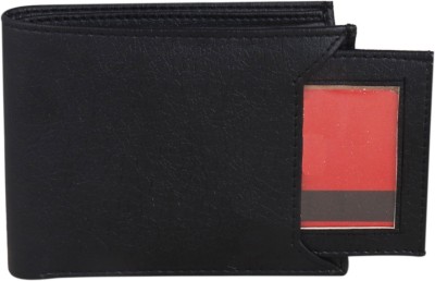 DENNY BLACQ Men Black Artificial Leather Wallet(7 Card Slots)