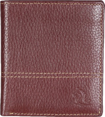 KARA Men Casual, Formal, Casual, Travel, Trendy Maroon Genuine Leather Wallet(6 Card Slots)