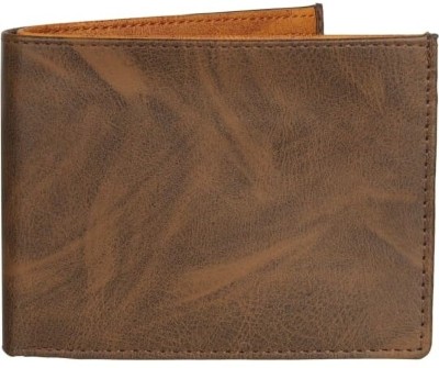 YASHIKA PLASTIC Men & Women Casual, Formal, Travel Brown Genuine Leather Wallet(3 Card Slots)