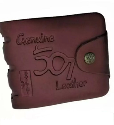 A1 EssAncial Men Casual Maroon Artificial Leather Card Holder(6 Card Slots)