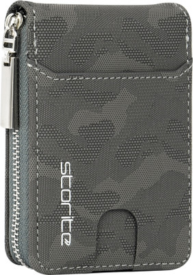 STORITE Men & Women Casual, Formal, Travel, Trendy Grey Artificial Leather Card Holder(9 Card Slots)