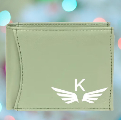 KEYUR Men Casual Green Artificial Leather Wallet(6 Card Slots)