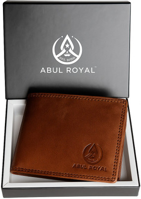 abul royal Men Evening/Party Brown Genuine Leather Wallet(9 Card Slots)