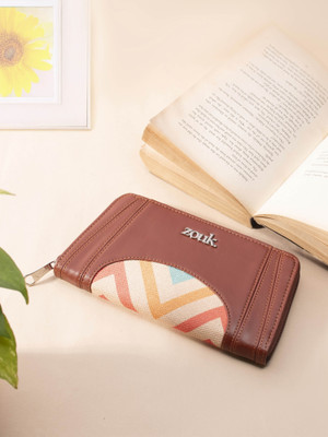 ZOUK Women Casual Multicolor Jute Wallet(10 Card Slots)