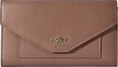 eske Women Casual, Formal, Evening/Party, Travel Brown Genuine Leather Wrist Wallet(8 Card Slots)