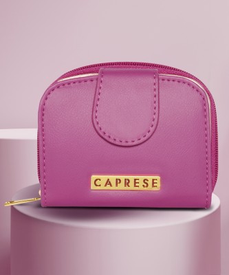 Caprese Women Casual Pink Artificial Leather Wallet(7 Card Slots)