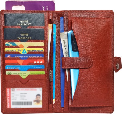 ABYS Men Casual, Ethnic, Evening/Party, Formal, Travel, Trendy Blue Genuine Leather Wrist Wallet(11 Card Slots)