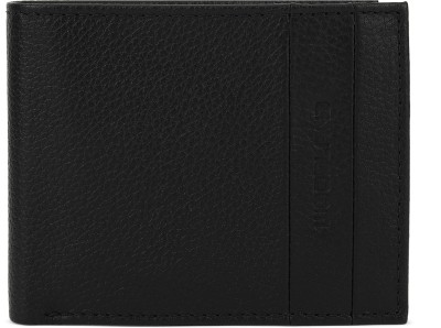 WOODLAND Men Casual Black Genuine Leather Wallet(8 Card Slots)