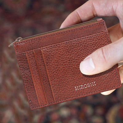 HIROSHI Men Casual, Formal Tan Genuine Leather Wallet(4 Card Slots)