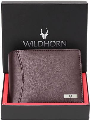 WILDHORN Men Casual, Formal, Travel Brown Genuine Leather Wallet(9 Card Slots)