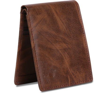 IXORA Men Casual Brown Artificial Leather Money Clip(4 Card Slots)