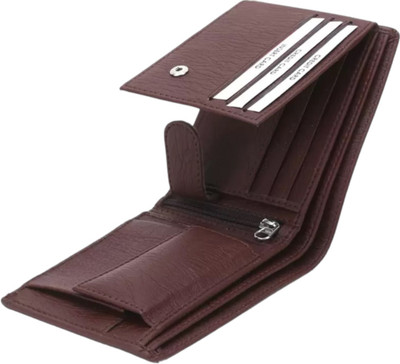 WALLETIN Men Formal Brown Artificial Leather Wallet(10 Card Slots)
