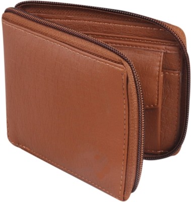 ELISH HUB Men Casual Tan Artificial Leather Wallet(3 Card Slots)