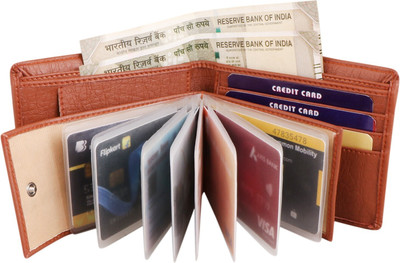 ROCKZONE Men Multicolor Genuine Leather Wallet(11 Card Slots)