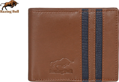 Razing Bull Men Casual, Formal Tan Genuine Leather Wallet(6 Card Slots)