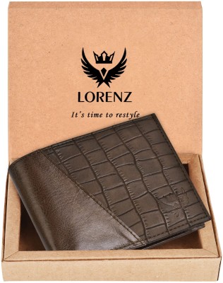 LORENZ Men Casual, Formal Brown Artificial Leather Wallet(3 Card Slots)