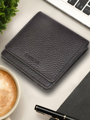 Sassora Women Casual, Ethnic, Travel, Trendy, Formal, Evening/Party Black Genuine Leather Wallet(4 Card Slots)