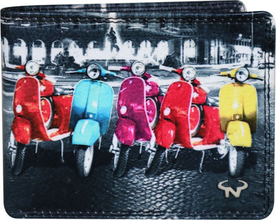 Calfnero Men Casual Multicolor Genuine Leather Wallet(6 Card Slots)