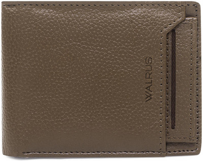 Walrus Men Casual Tan Artificial Leather Wallet(6 Card Slots)